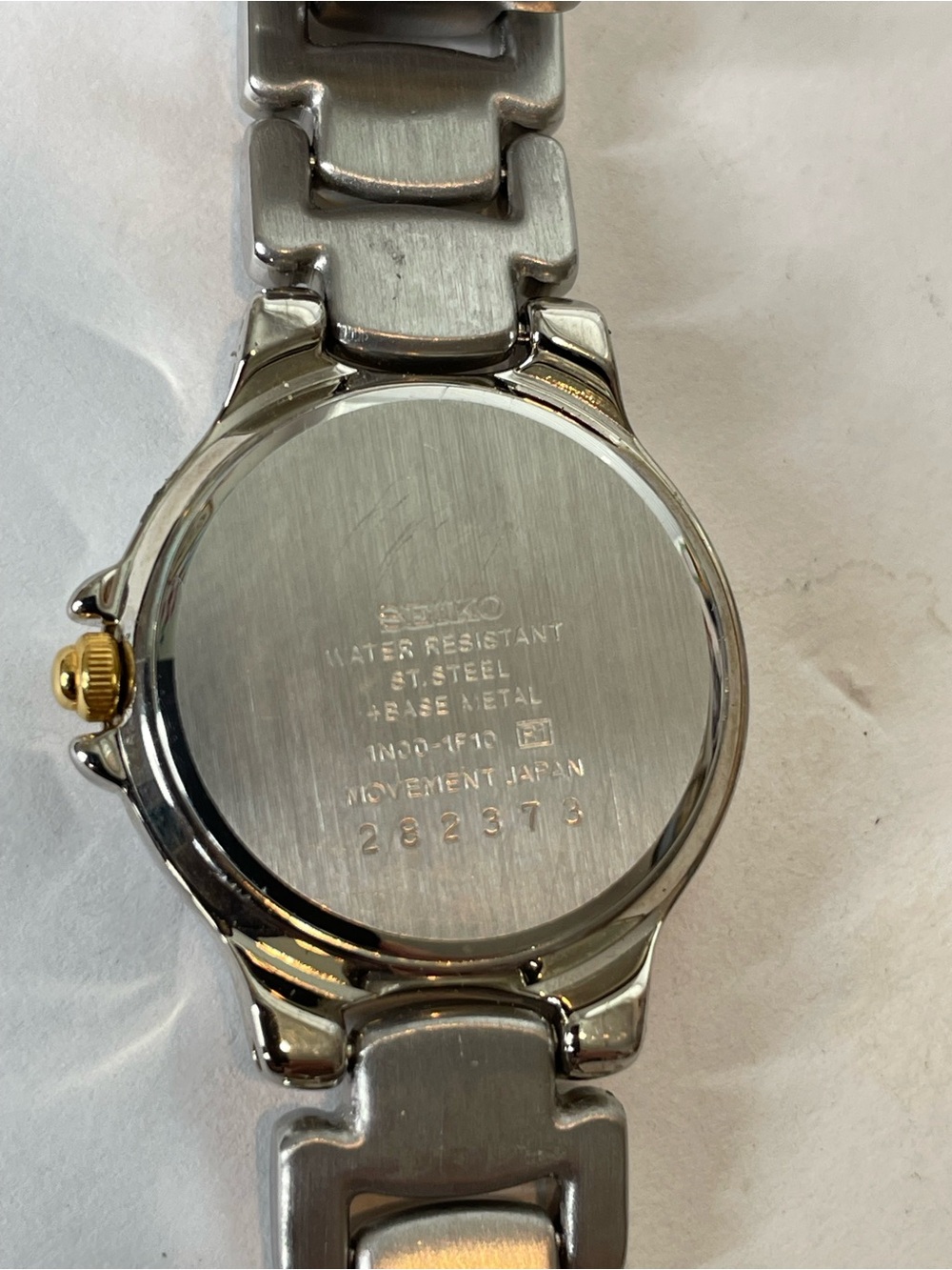 Seiko Two-Tone Gold & Silver Tone Bracelet Blue Dial Women's Watch - Picture 4 of 7